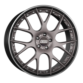 Jante aluminium BBS CH-R II, 10x22 ET38 5x120 72,5, platinum/schwarz