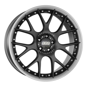 Jante aluminium BBS CH-R II, 10x22 ET38 5x120 72,5, schwarz matt/titan