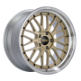 Jante aluminium BBS Le Mans, 7x17 ET48 4x100 70, gold diamant-gedreht
