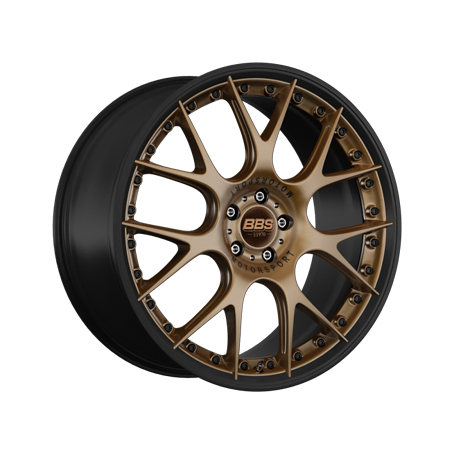 Jante aluminium BBS CH-R II, 10,5x22 ET38 5x112 82, bronze matt/schwarz