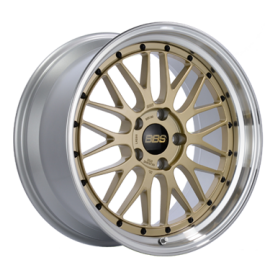 Jante aluminium BBS Le Mans, 8,5x19 ET48 5x112 82, gold diamant-gedreht