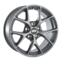 Jante aluminium BBS SR, 9x18 ET21 5x112 66,5, himalaya-grau matt