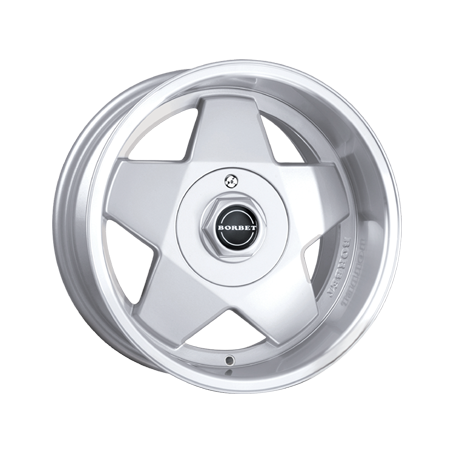 Jante aluminium Borbet A, 9x16 ET15 5x120 74, silver polished