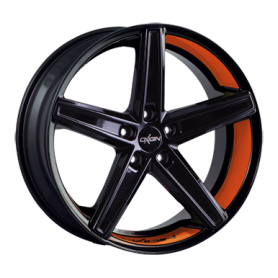 Jante aluminium Oxigin 18 Concave, 10,5x20 ET30 5x112 66,6, foil orange Felgenbett