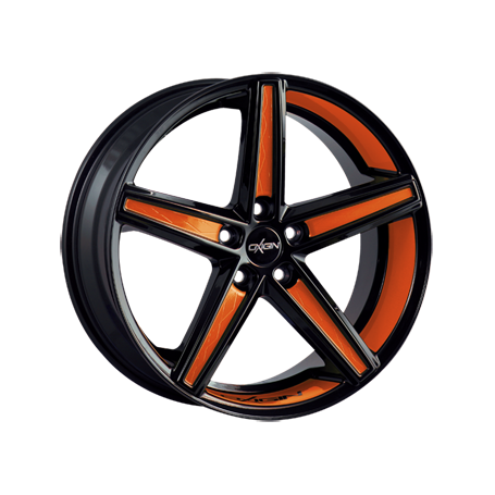 Jante aluminium Oxigin 18 Concave, 10,5x20 ET43 5x130 71,6, foil orange Felgenbett u. Speichen
