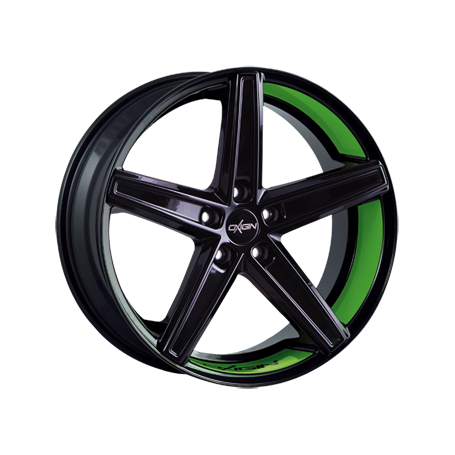 Jante aluminium Oxigin 18 Concave, 10,5x21 ET52 5x112 66,6, foil green Felgenbett