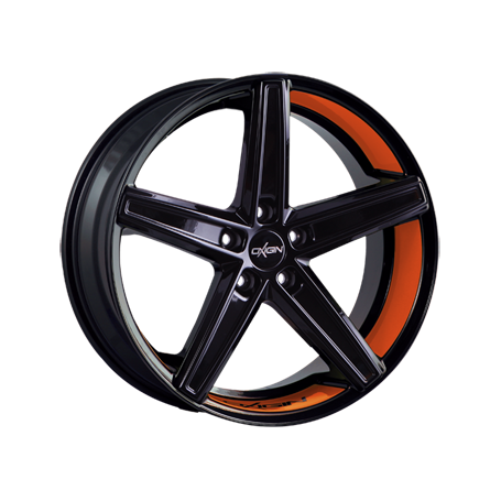 Jante aluminium Oxigin 18 Concave, 10,5x21 ET52 5x112 66,6, foil orange Felgenbett