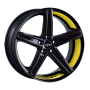 Jante aluminium Oxigin 18 Concave, 10,5x21 ET52 5x120 76,9, foil yellow Felgenbett