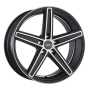 Jante aluminium Oxigin 18 Concave, 10x22 ET20 5x112 66,6, black full polish matt