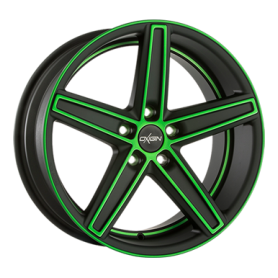 Jante aluminium Oxigin 18 Concave, 10x22 ET20 5x112 66,6, neon green polish matt