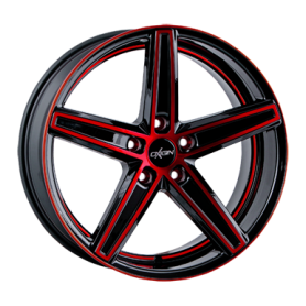 Jante aluminium Oxigin 18 Concave, 10x22 ET20 5x112 66,6, red polish