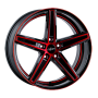 Jante aluminium Oxigin 18 Concave, 10x22 ET40 5x114,3 72,6, red polish