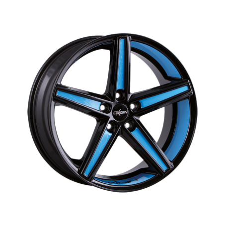Jante aluminium Oxigin 18 Concave, 10x22 ET40 5x120 76,9, foil blue Felgenbett u. Speichen