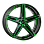 Jante aluminium Oxigin 18 Concave, 10x22 ET45 5x130 71,6, neon green polish