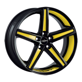 Jante aluminium Oxigin 18 Concave, 10x22 ET45 5x130 71,6, foil yellow Felgenbett u. Speichen