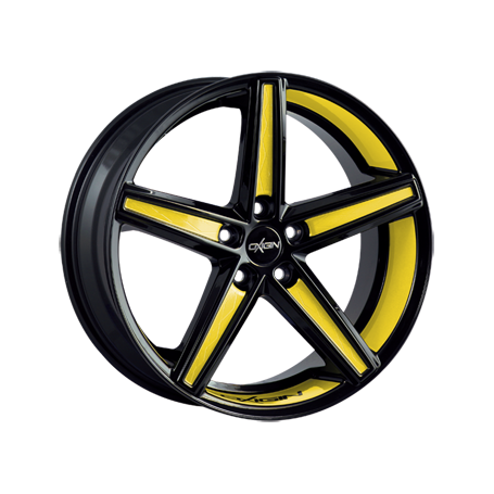Jante aluminium Oxigin 18 Concave, 10x22 ET45 5x130 71,6, foil yellow Felgenbett u. Speichen