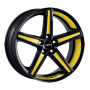 Jante aluminium Oxigin 18 Concave, 10x22 ET45 5x130 71,6, foil yellow Felgenbett u. Speichen