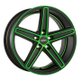 Jante aluminium Oxigin 18 Concave, 10x22 ET45 5x130 71,6, neon green polish matt
