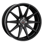Jante aluminium Borbet GTX, 10x20 ET40 5x112 66,5, black rim polished matt