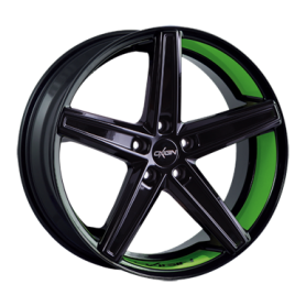 Jante aluminium Oxigin 18 Concave, 7,5x17 ET40 5x105 56,6, foil green Felgenbett