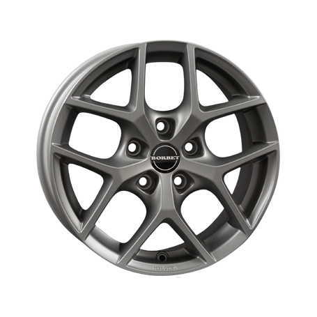 Jante aluminium Borbet Y, 7x16 ET38 5x100 57,1, titan matt