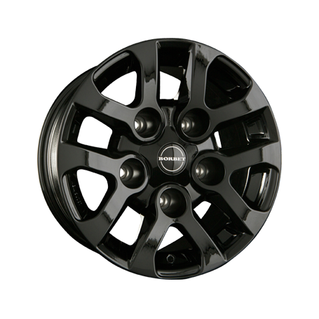 Jante aluminium Borbet LD, 8x16 ET5 5x165,1 113, black glossy