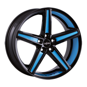 Jante aluminium Oxigin 18 Concave, 7,5x19 ET35 5x112 66,6, foil blue Felgenbett u. Speichen