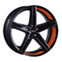 Jante aluminium Oxigin 18 Concave, 7,5x19 ET50 5x114,3 72,6, foil orange Felgenbett