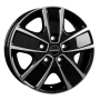 Jante aluminium Borbet CWG, 6x16 ET68 5x118 71,1, black polished