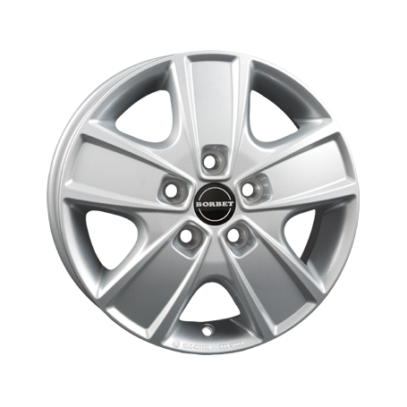 Jante aluminium Borbet CWG, 6x16 ET68 5x118 71,1, crystal silver