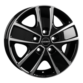 Jante aluminium Borbet CWG, 6x16 ET68 5x130 78,1, black polished