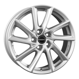 Jante aluminium Borbet VT, 7,5x17 ET52 5x112 66,6, crystal silver