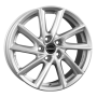 Jante aluminium Borbet VT, 7,5x17 ET52 5x112 66,6, crystal silver