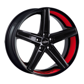 Jante aluminium Oxigin 18 Concave, 9x21 ET40 5x108 72,6, foil red Felgenbett