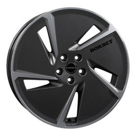 Jante aluminium Borbet AE, 7,5x20 ET50 5x114,3 72,5, mistral anthracite polished glossy