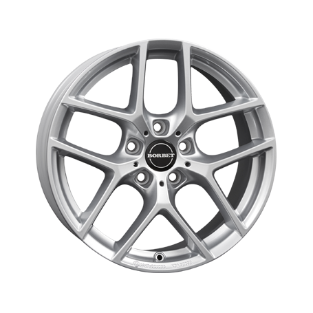 Jante aluminium Borbet Y, 7x16 ET40 5x120 72,5, crystal silver BMW