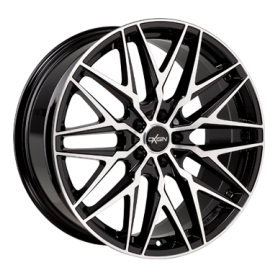 Jante aluminium Oxigin 25 Oxcross, 7,5x17 ET51 5x100 63,4, black full polish