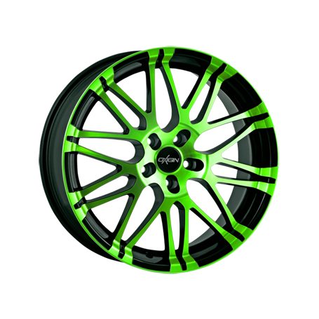 Jante aluminium Oxigin 14 Oxrock, 7,5x17 ET42 5x114,3 72,6, neon green polish