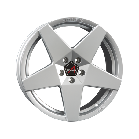 Jante aluminium Borbet A neu, 8x17 ET42 5x108 63,4, brillant silver