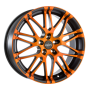 Jante aluminium Oxigin 14 Oxrock, 10x22 ET40 5x114,3 72,6, orange polish matt