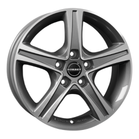 Jante aluminium Borbet CWD, 6,5x16 ET52 5x120 65,1, mistral anthracite polished glossy