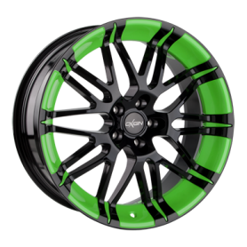 Jante aluminium Oxigin 14 Oxrock, 8,5x20 ET35 5x120 76,9, foil green