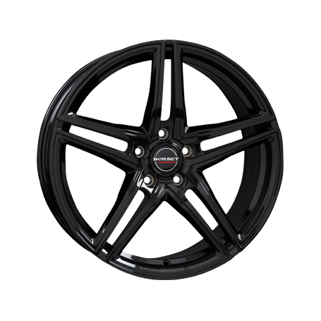 Jante aluminium Borbet XRT, 8x17 ET45 5x108 72,5, black glossy