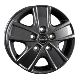 Jante aluminium Borbet CWG, 6x16 ET68 5x118 71,1, mistral anthracite glossy