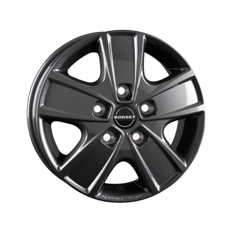 Jante aluminium Borbet CWG, 6x16 ET68 5x130 78,1, mistral anthracite glossy