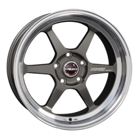 Jante aluminium Borbet DB8GT, 8,5x18 ET30 5x100 64,1, graphite rim polished