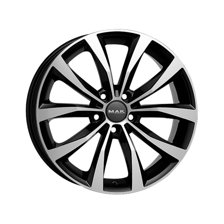 Jante aluminium MAK Wolf, 7x17 ET41 5x98 58,1, black mirror