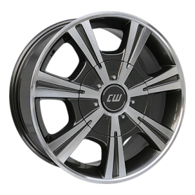 Jante aluminium Borbet CH, 7,5x17 ET55 5x120 65,1, mistral anthracite polished