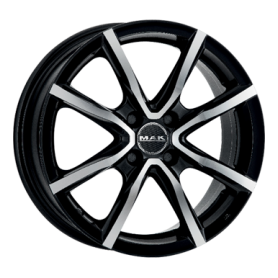Jante aluminium MAK Milano 4, 5,5x15 ET45 4x100 56,1, black mirror