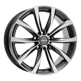 Jante aluminium MAK Wolf, 8x20 ET50 5x112 57,1, gun metal - mirror face